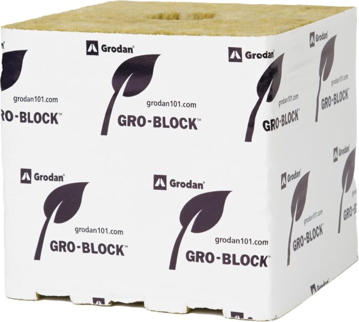 Gro-Block Improved GR10 – Large 4″ (4x4x4) w/ Hole – Strip – Carton