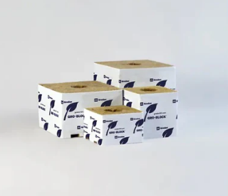 Gro Block Improved GR4 – Small 3″ (3x3x2.6) w/ Hole – Strip – Carton